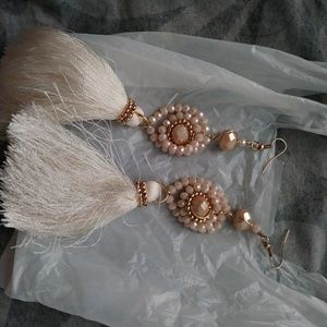 Earrings and a dress